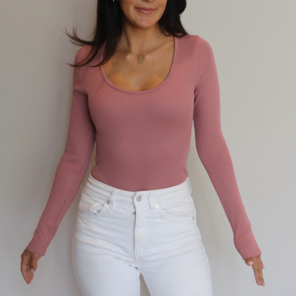 Mauve Pink Zara Body Suit (M)